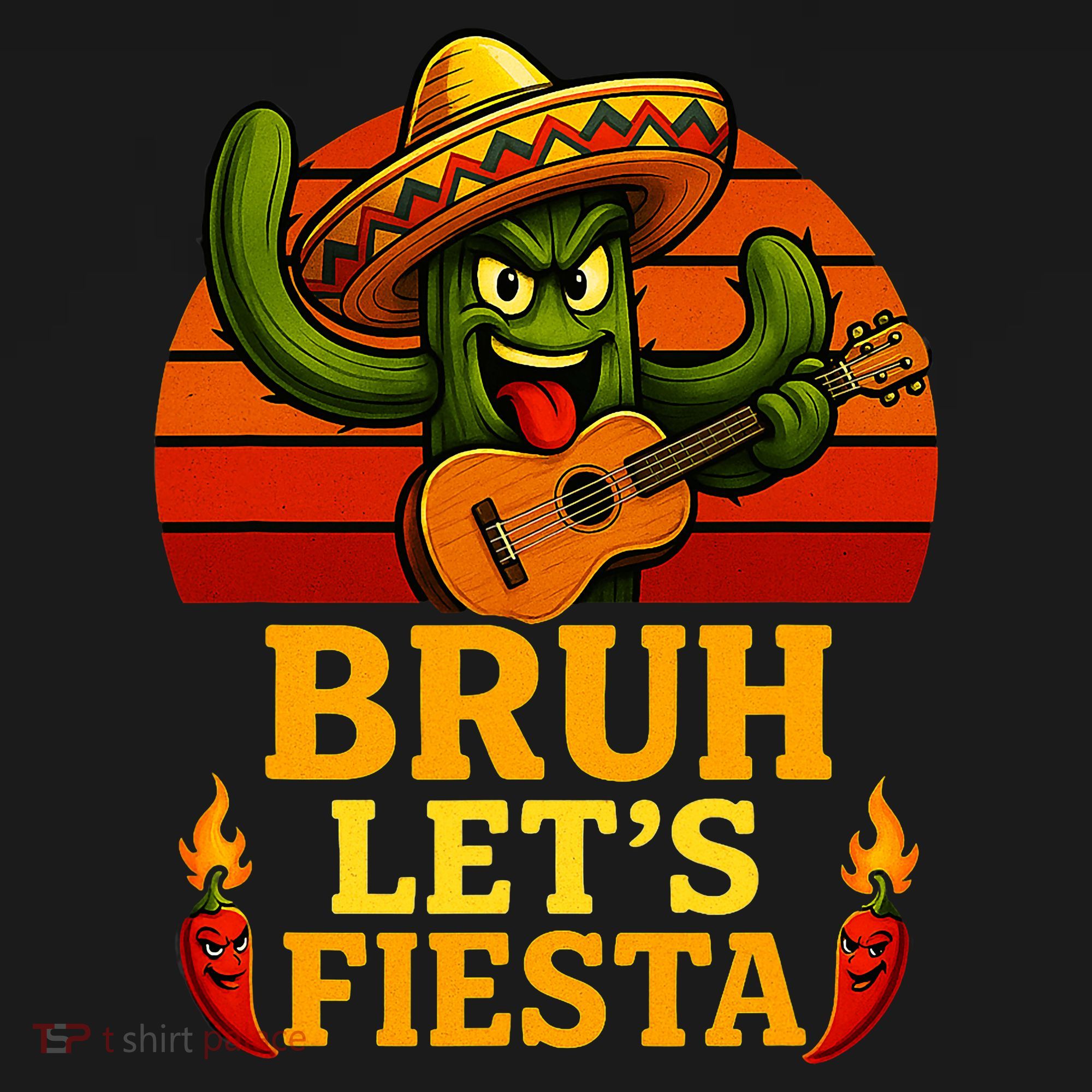 Bruh Let's Fiesta May 5th Mexican Party Cinco De Mayo Funny T-Shirt