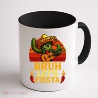 Bruh Let's Fiesta May 5th Mexican Party Cinco De Mayo Funny Coffee Mug thumb 1
