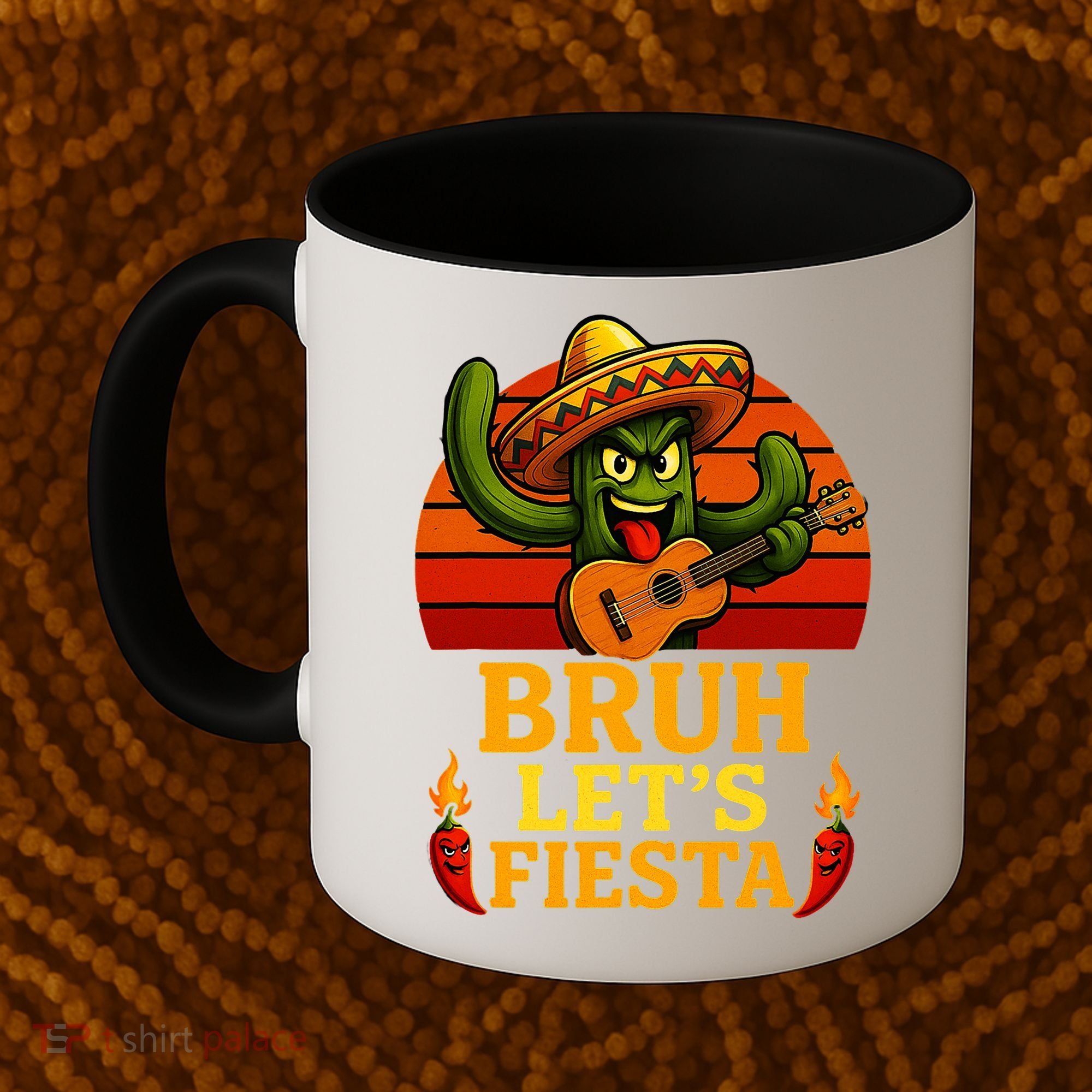 Bruh Let's Fiesta May 5th Mexican Party Cinco De Mayo Funny Coffee Mug