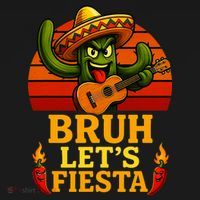 Bruh Let's Fiesta May 5th Mexican Party Cinco De Mayo Funny Women's Hoodie thumb 2