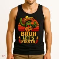 Bruh Let's Fiesta May 5th Mexican Party Cinco De Mayo Funny Tank Top thumb 3