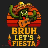 Bruh Let's Fiesta May 5th Mexican Party Cinco De Mayo Funny Golf Towel thumb 3