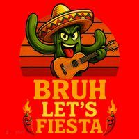 Bruh Let's Fiesta May 5th Mexican Party Cinco De Mayo Funny Santa Hat thumb 1