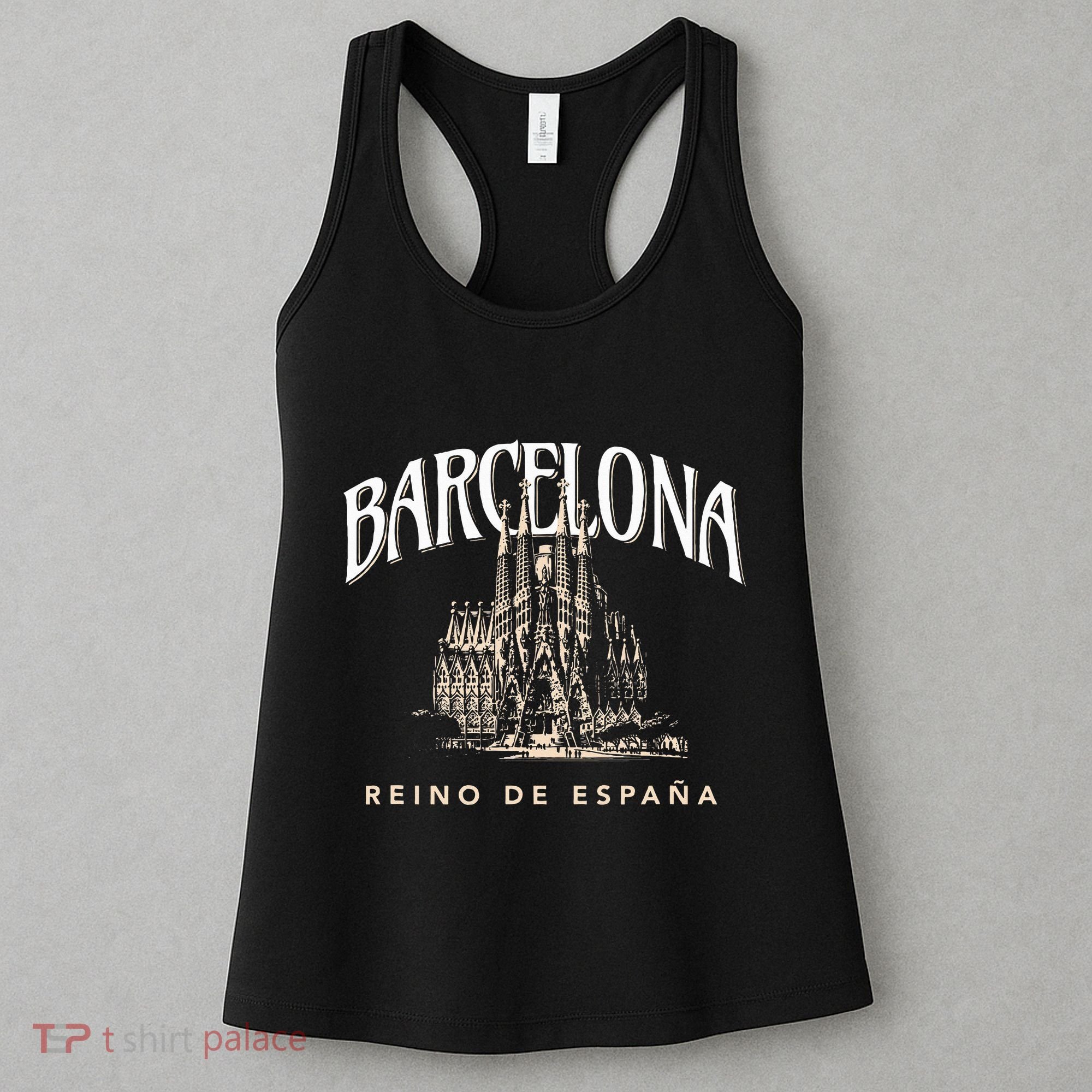Barcelona La Familia Sagrada Reino De EspañA Women's Tank Top