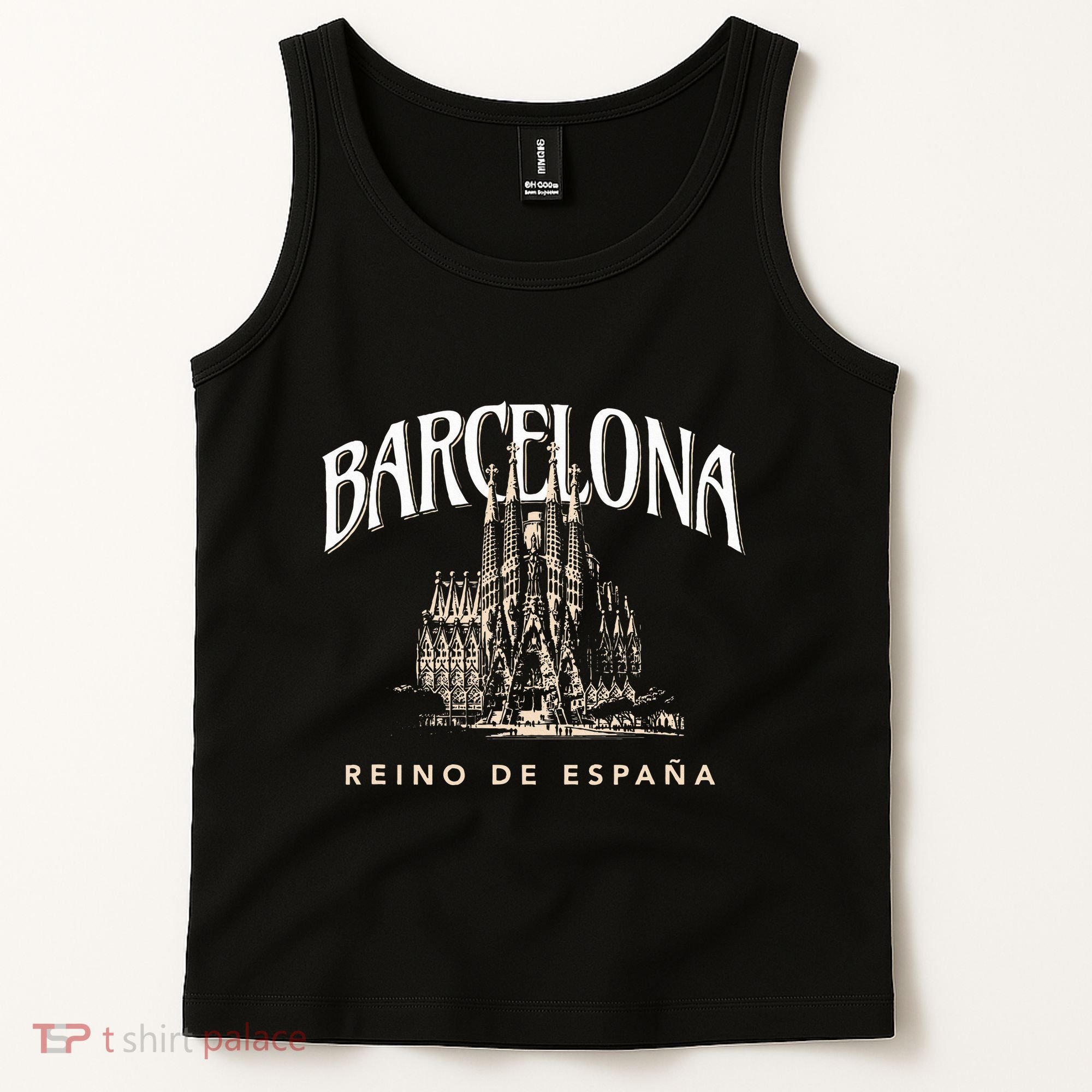 Barcelona La Familia Sagrada Reino De EspañA Tank Top