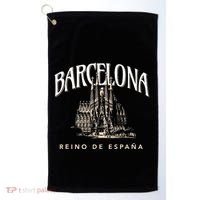 Barcelona La Familia Sagrada Reino De EspañA Golf Towel thumb 0