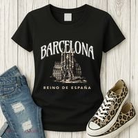 Barcelona La Familia Sagrada Reino De EspañA Women's T-Shirt thumb 3