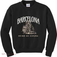 Barcelona La Familia Sagrada Reino De EspañA Kids Sweatshirt thumb 0