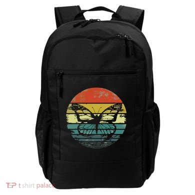 Butterfly Lover Gifts Retro Sunset Insect Monarch Entomology Backpack