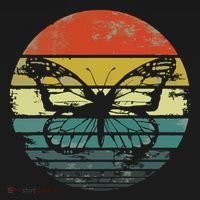 Butterfly Lover Gifts Retro Sunset Insect Monarch Entomology Backpack thumb 2