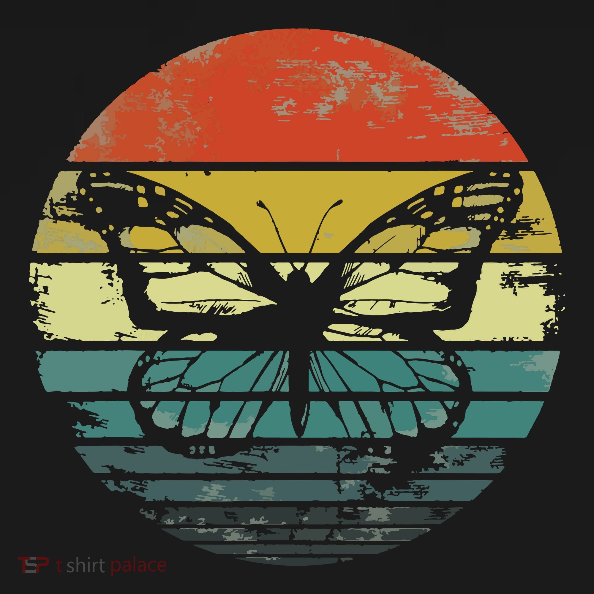 Butterfly Lover Gifts Retro Sunset Insect Monarch Entomology Backpack