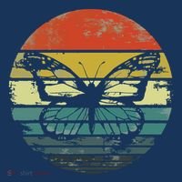 Butterfly Lover Gifts Retro Sunset Insect Monarch Entomology Women's Tank Top thumb 5
