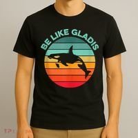 Be Like Gladis Funny Orca Yacht Sinking Whale Viral Meme Fan T-Shirt thumb 3