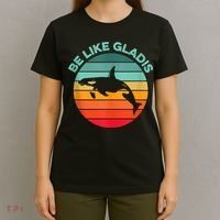 Be Like Gladis Funny Orca Yacht Sinking Whale Viral Meme Fan T-Shirt thumb 4