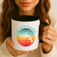 Be Like Gladis Funny Orca Yacht Sinking Whale Viral Meme Fan Coffee Mug thumb 3