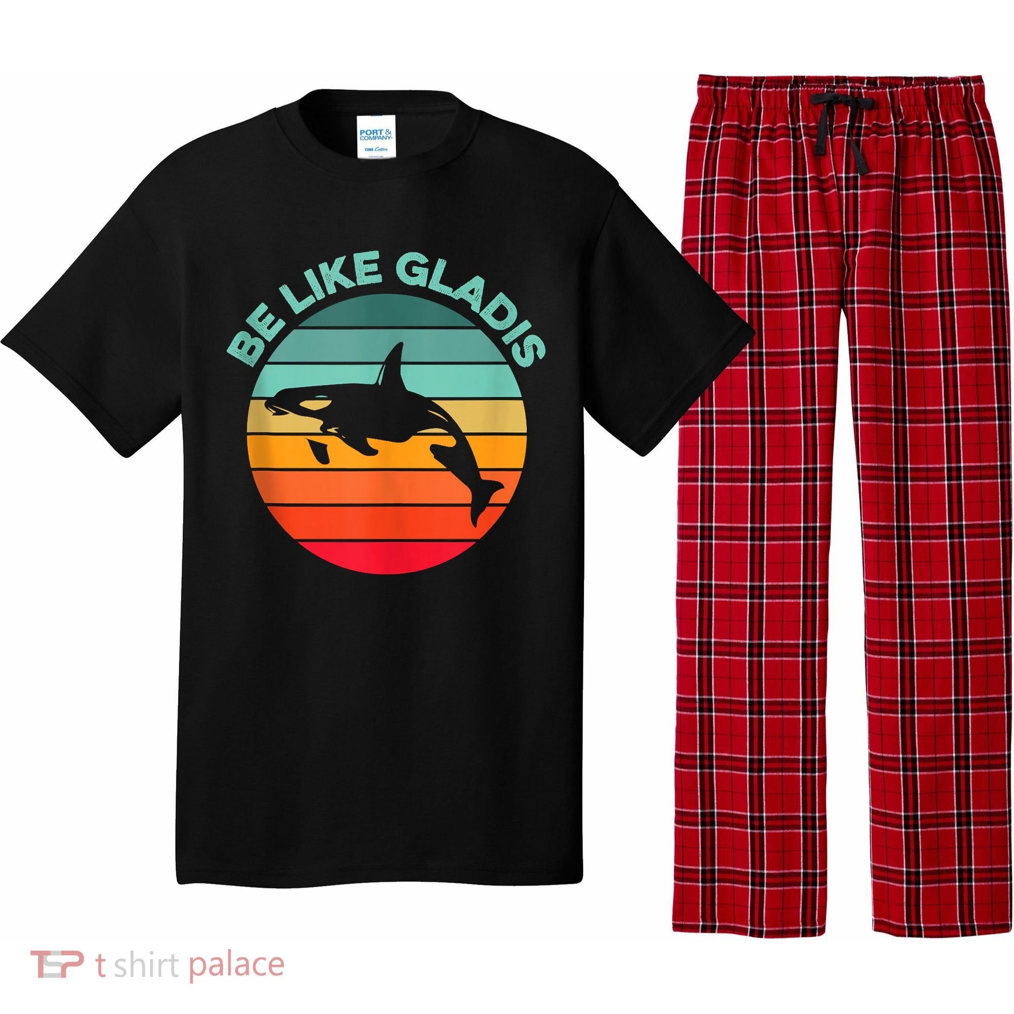 Be Like Gladis Funny Orca Yacht Sinking Whale Viral Meme Fan Pajama Set