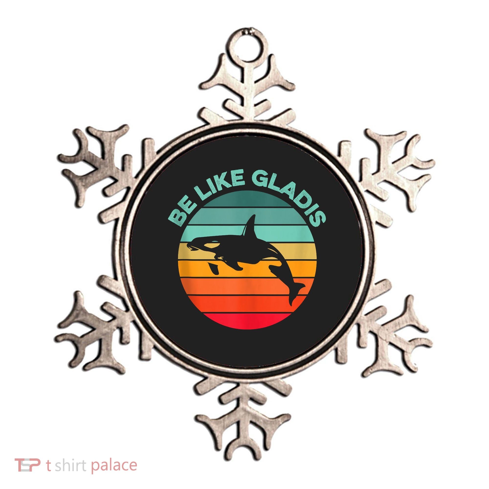Be Like Gladis Funny Orca Yacht Sinking Whale Viral Meme Fan Ornament