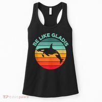 Be Like Gladis Funny Orca Yacht Sinking Whale Viral Meme Fan Women's Tank Top thumb 0