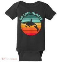 Be Like Gladis Funny Orca Yacht Sinking Whale Viral Meme Fan Baby Bodysuit thumb 0