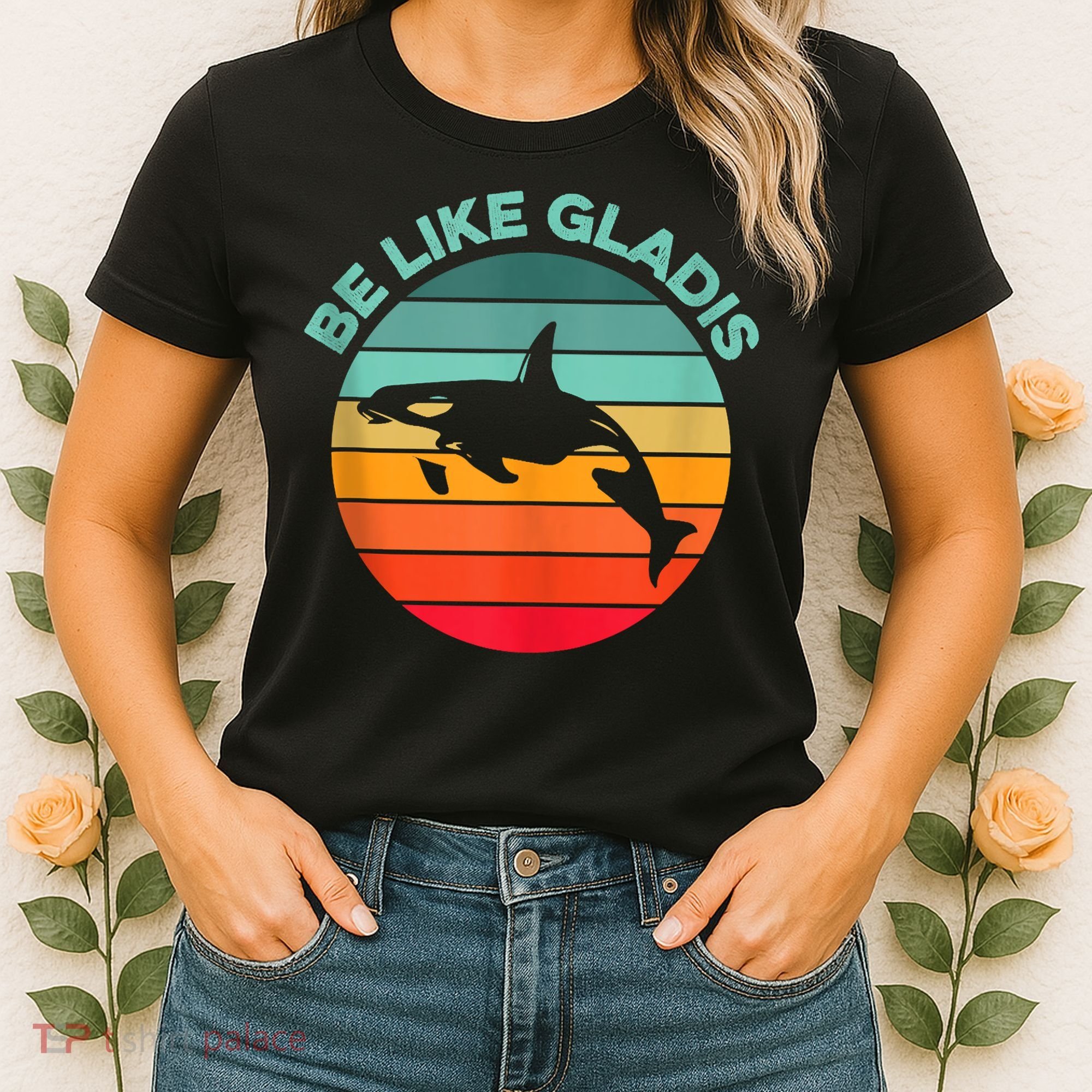 Be Like Gladis Funny Orca Yacht Sinking Whale Viral Meme Fan Women's T-Shirt