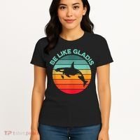 Be Like Gladis Funny Orca Yacht Sinking Whale Viral Meme Fan Women's T-Shirt thumb 4