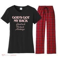 Gods Got My Back Women's Flannel Pajama Set thumb 0