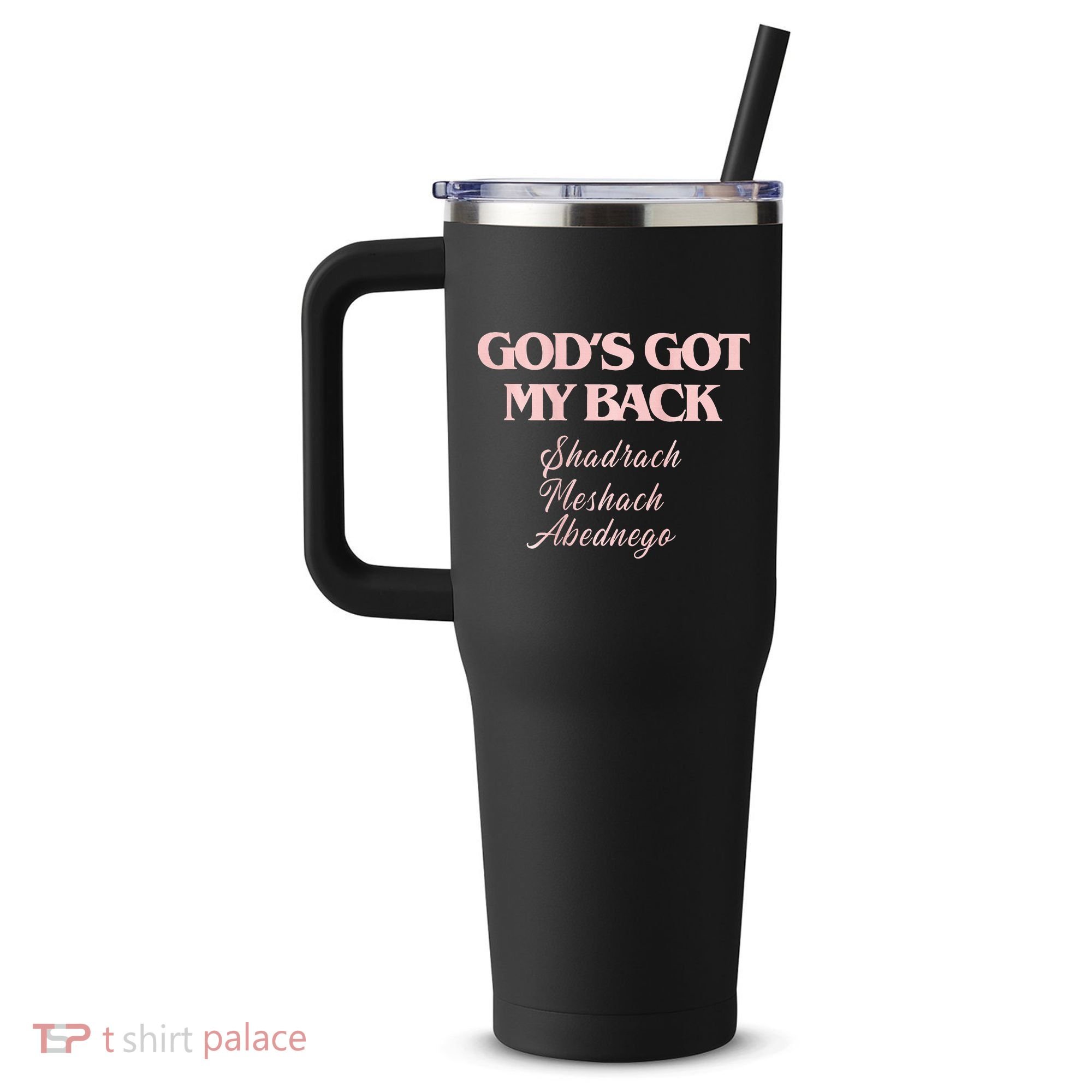 Gods Got My Back 40oz Vacuum Insulated Stainless Steel Travel Tumbler