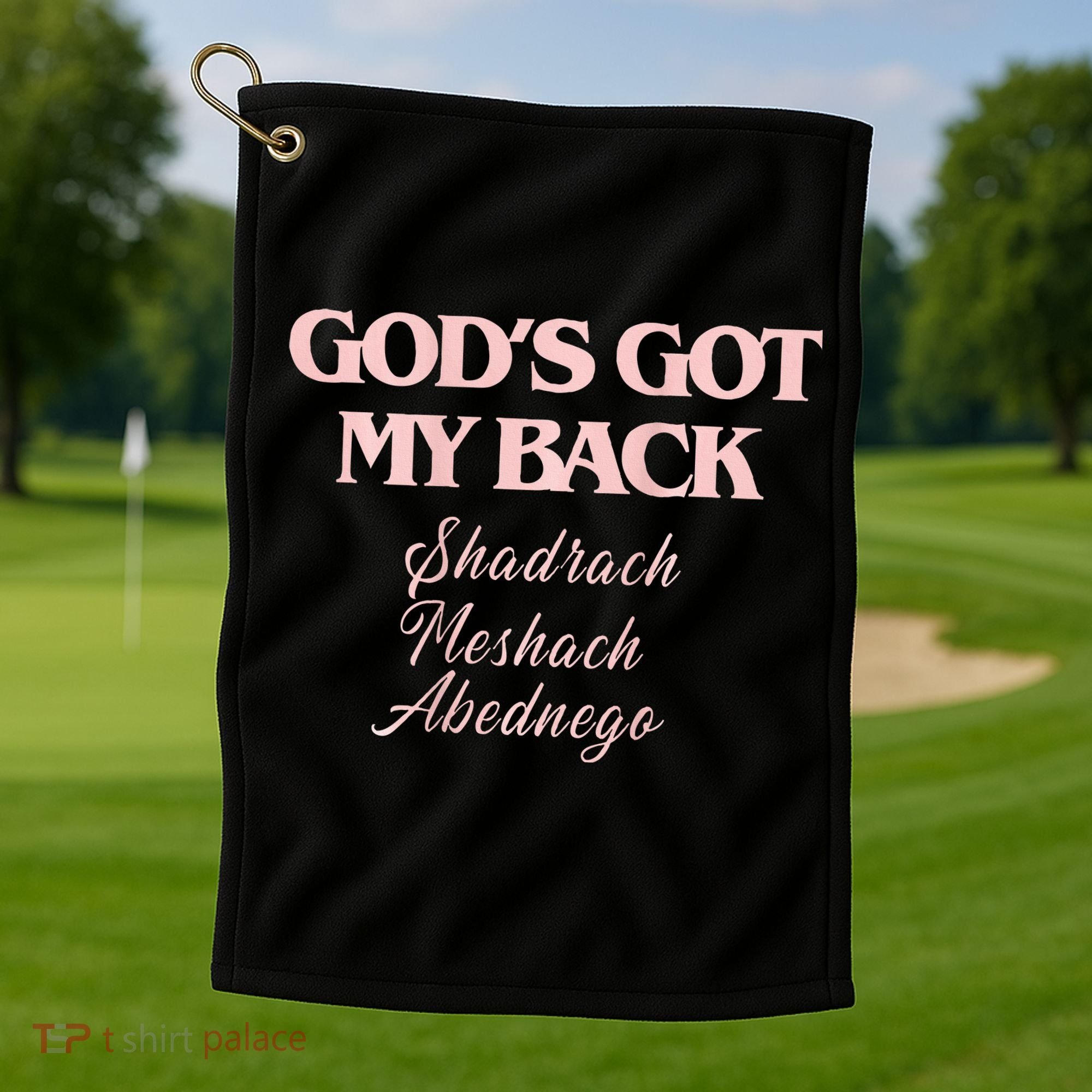 Gods Got My Back Golf Towel