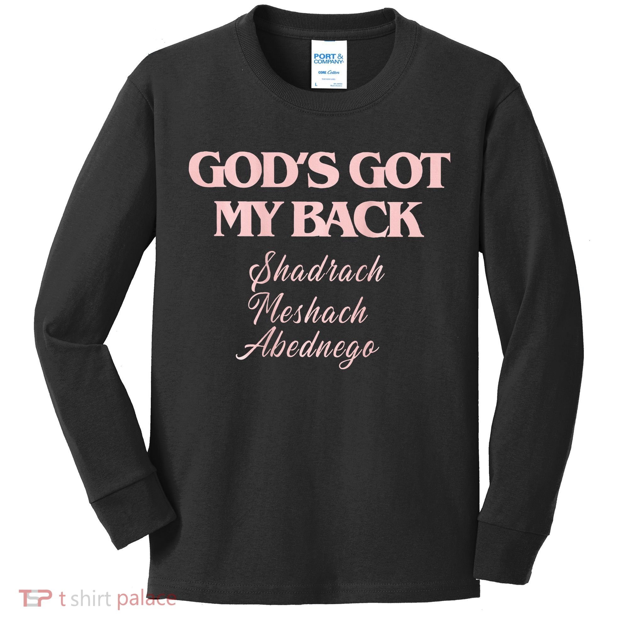 Gods Got My Back Kids Long Sleeve Shirt