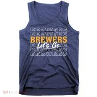 Brewers Let’s Go Fan Apparel for Game Day Tank Top thumb 0