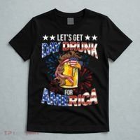 Beer Let’s Get Day Drunk For America 4th Of July Drink Party T-Shirt thumb 5