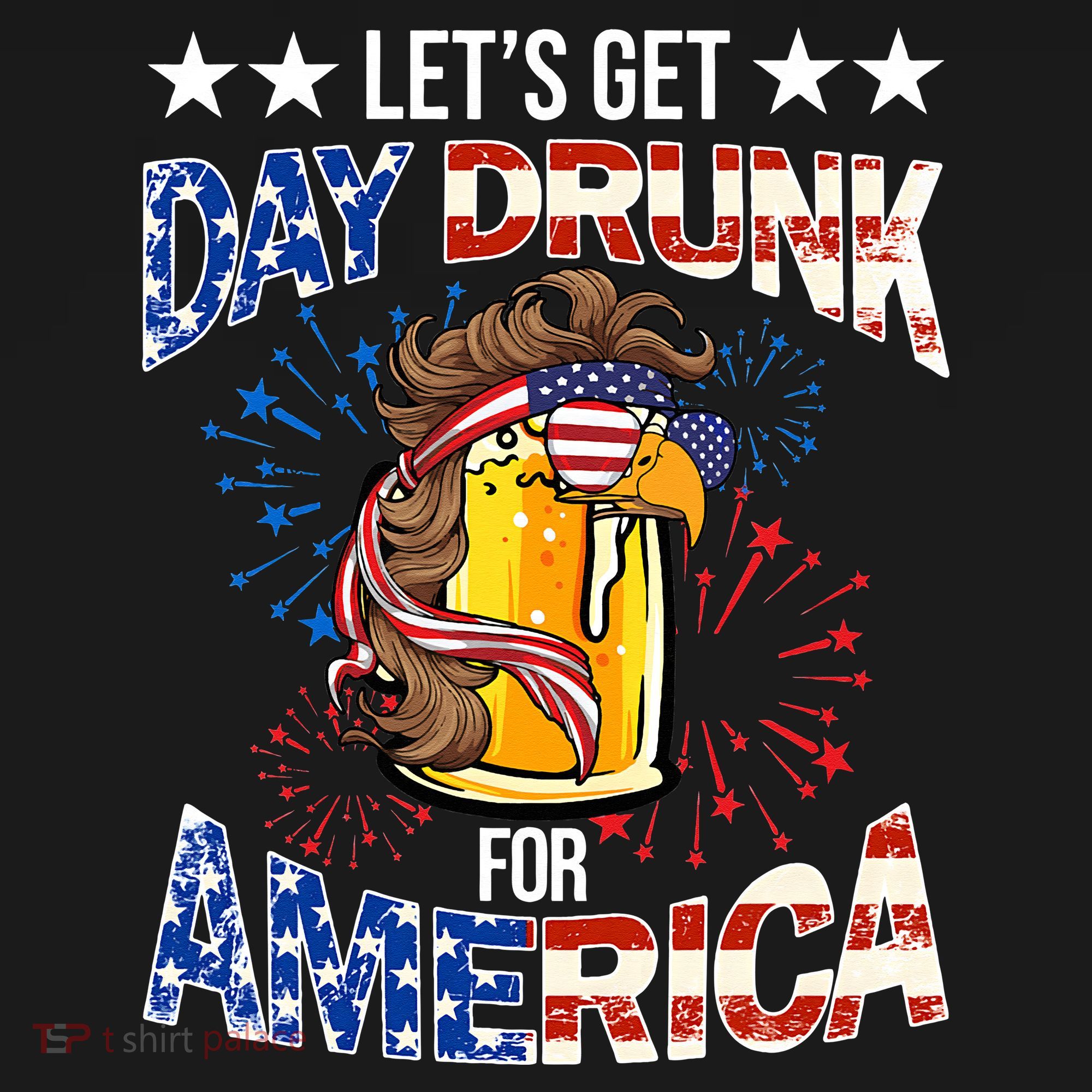Beer Let’s Get Day Drunk For America 4th Of July Drink Party Mousepad