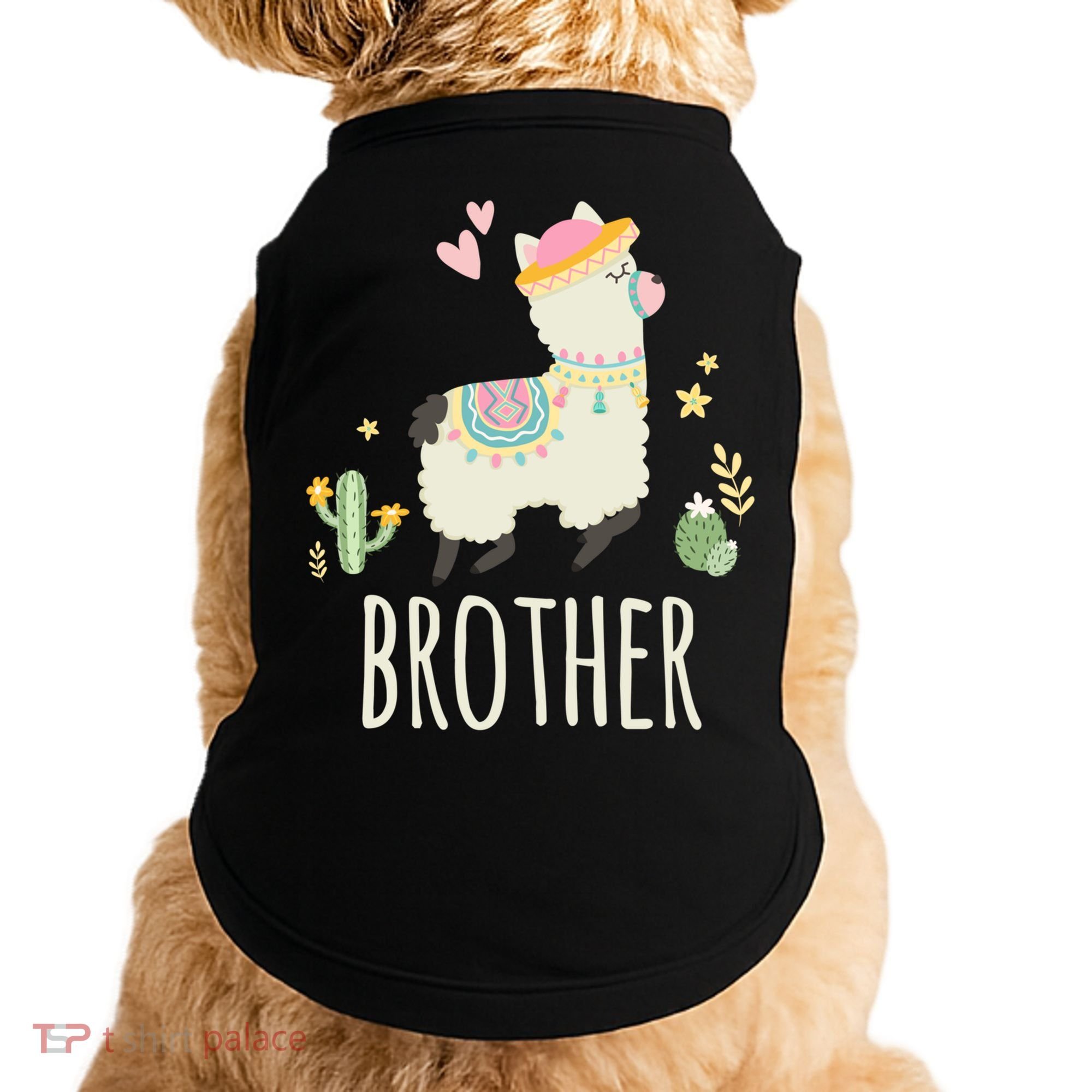 Brother Llama Great Gift Christmas Matching Family Tribe Boy Gift Doggie Tank