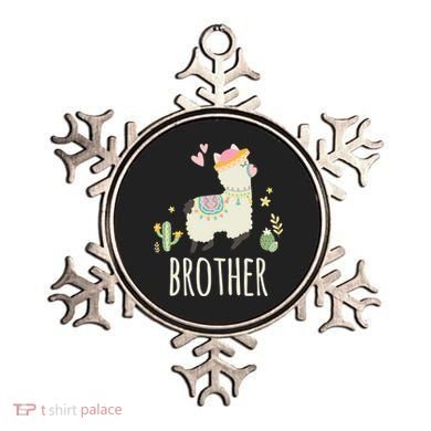 Brother Llama Great Gift Christmas Matching Family Tribe Boy Gift Ornament