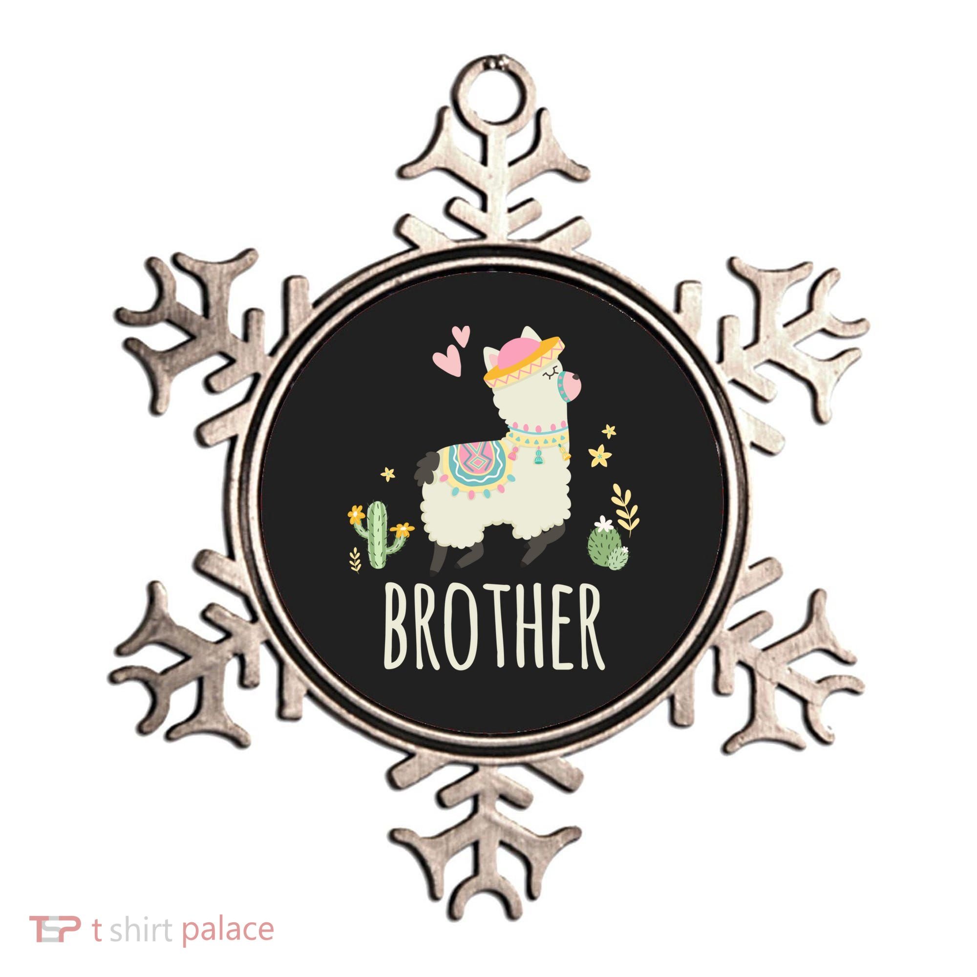 Brother Llama Great Gift Christmas Matching Family Tribe Boy Gift Ornament