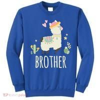Brother Llama Great Gift Christmas Matching Family Tribe Boy Gift Sweatshirt thumb 0