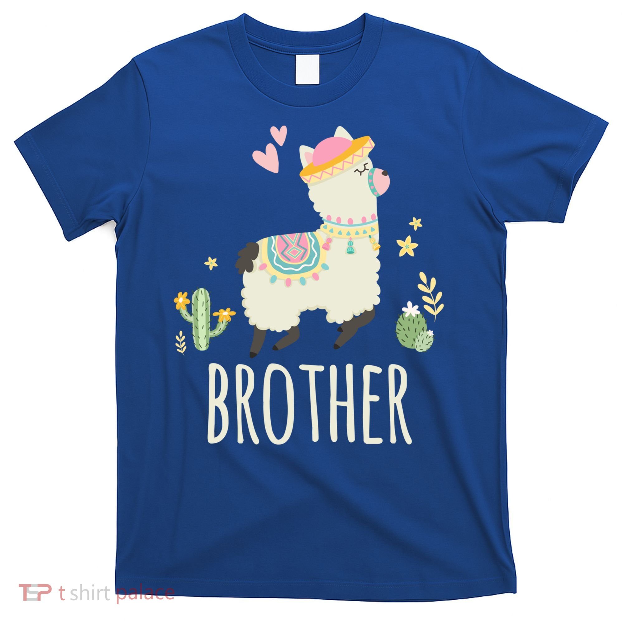 Brother Llama Great Gift Christmas Matching Family Tribe Boy Gift T-Shirt