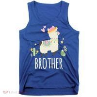 Brother Llama Great Gift Christmas Matching Family Tribe Boy Gift Tank Top thumb 0