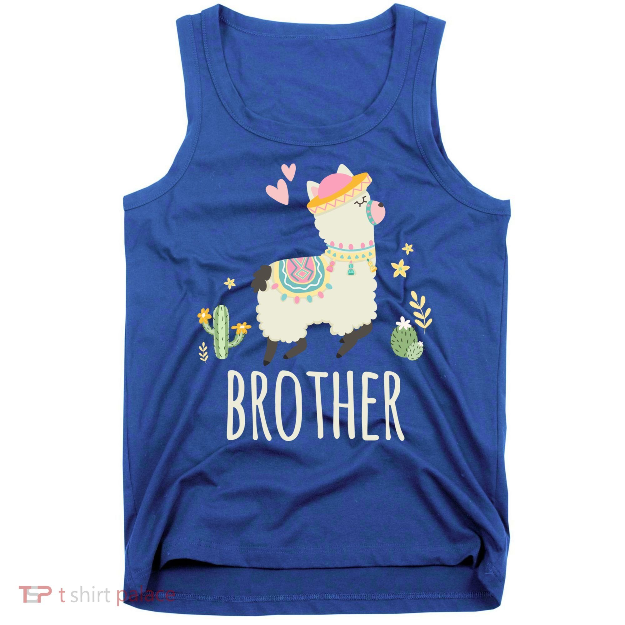 Brother Llama Great Gift Christmas Matching Family Tribe Boy Gift Tank Top