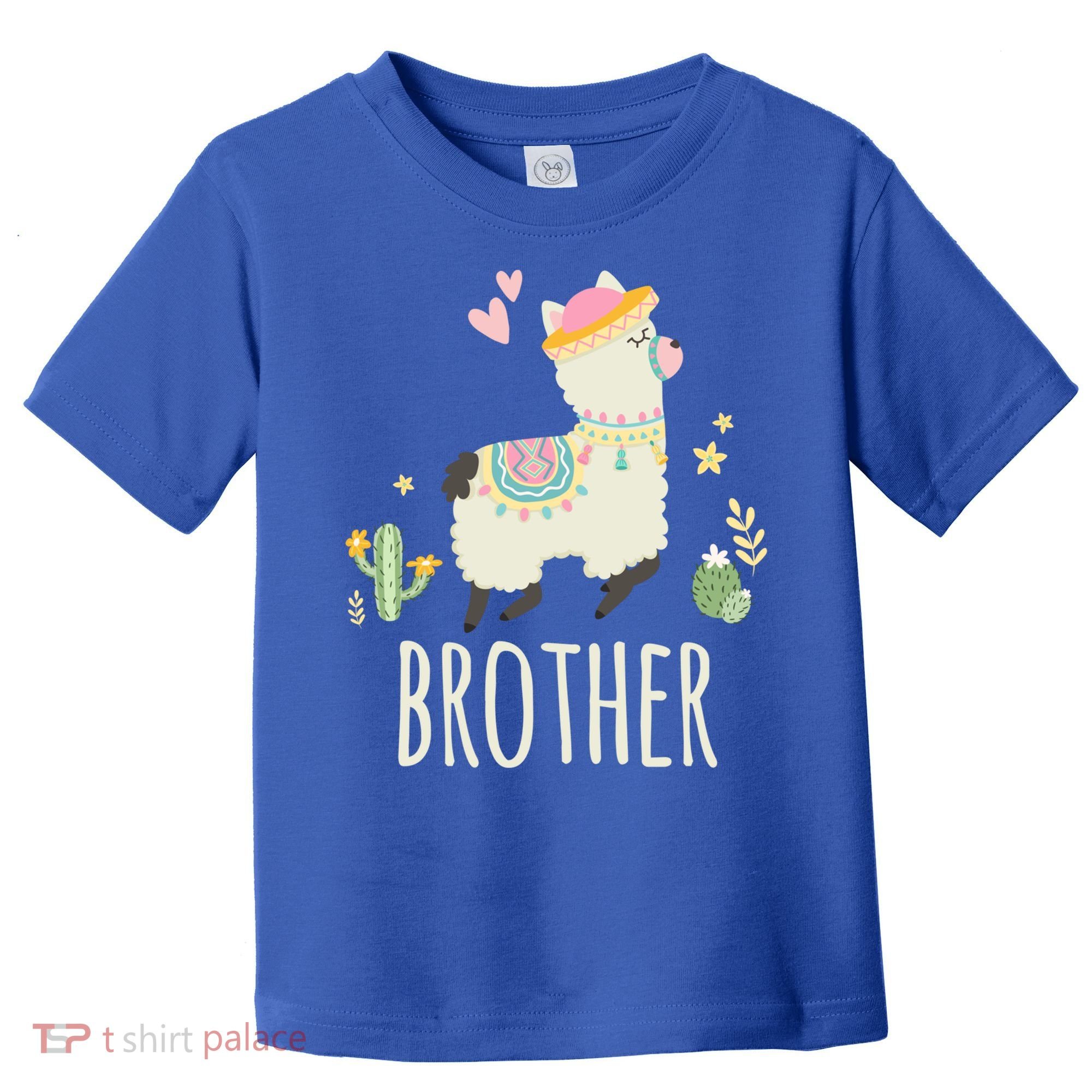 Brother Llama Great Gift Christmas Matching Family Tribe Boy Gift Toddler T-Shirt