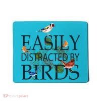 Bird Lovers Gifts For Women Men Gift Easily Distracted By Birds Gift Mousepad thumb 0