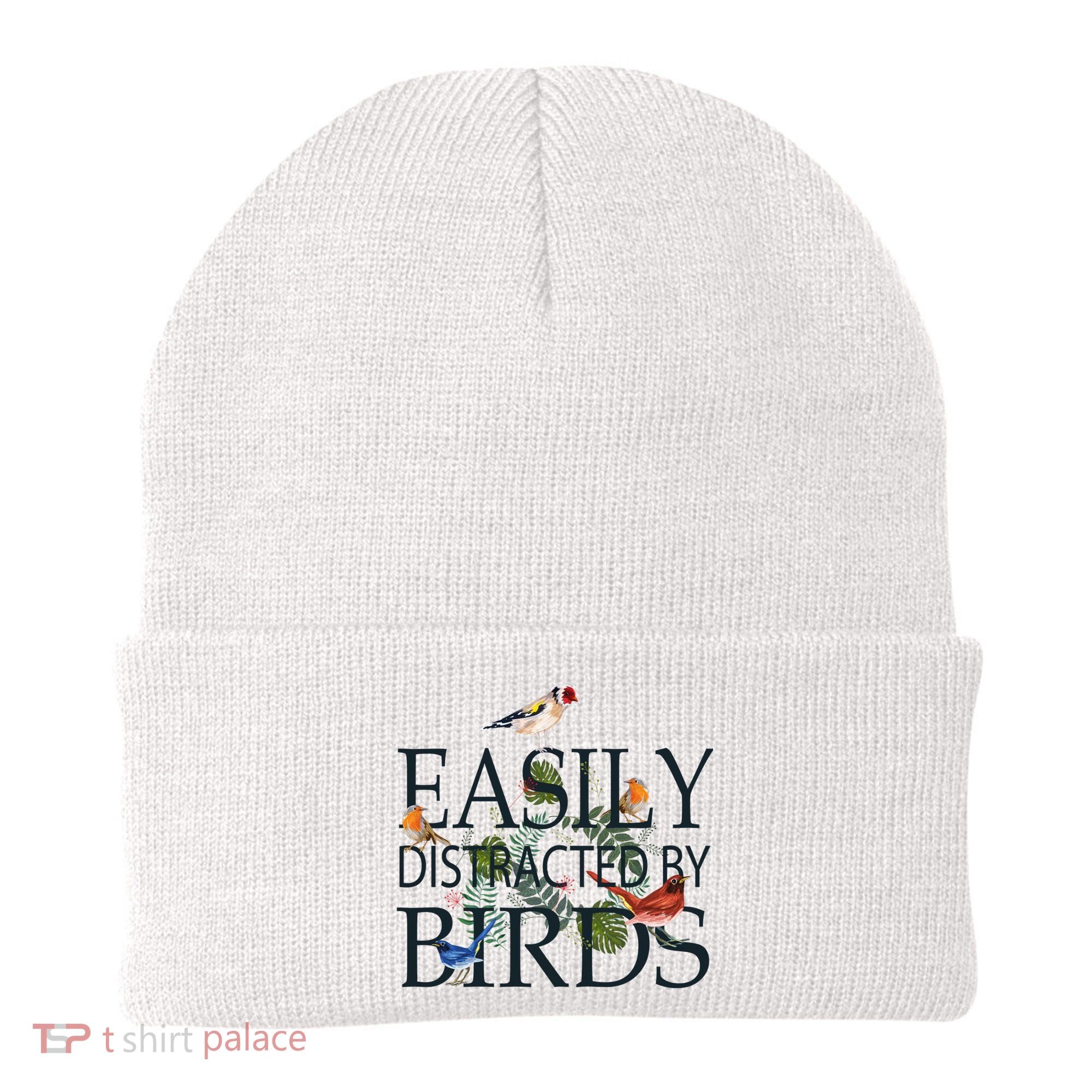 Bird Lovers Gifts For Women Men Gift Easily Distracted By Birds Gift Beanie
