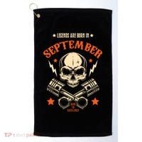 Birthday Legend Gifts Born In September Golf Towel thumb 0