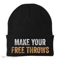 Basketball Lovers Gifts Make Your Free Throws Beanie thumb 0