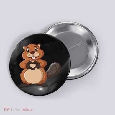 Beaver Lover Girl Women Button