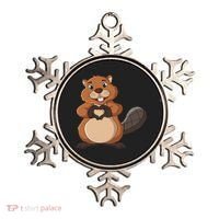 Beaver Lover Girl Women Ornament thumb 0