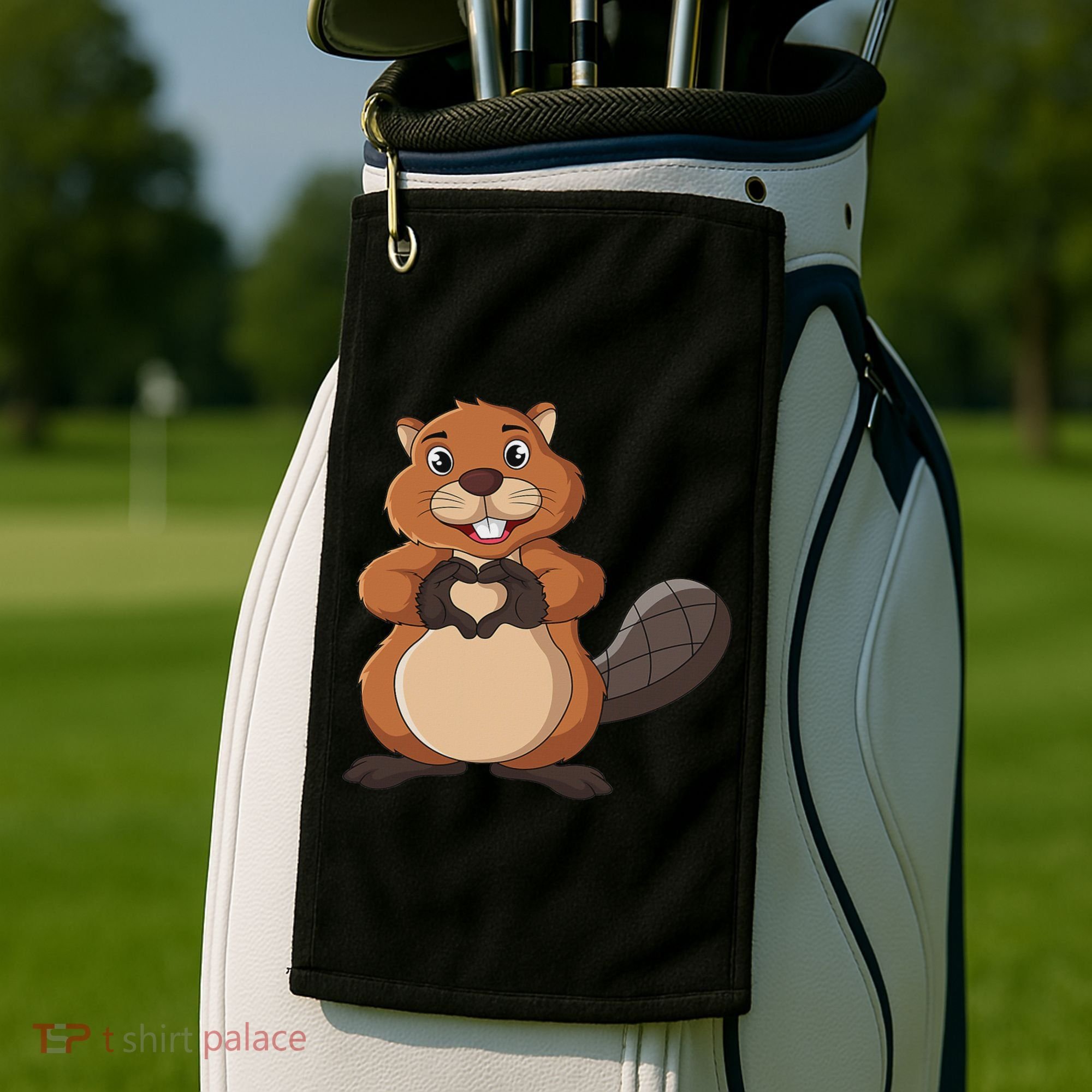 Beaver Lover Girl Women Golf Towel