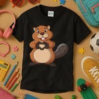 Beaver Lover Girl Women Kids T-Shirt thumb 3