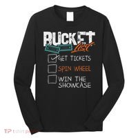 Buckets List Get Tickets Spin Wheel Win Gaming Show Funny Long Sleeve Shirt thumb 0