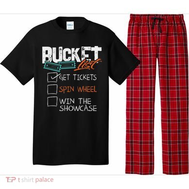Buckets List Get Tickets Spin Wheel Win Gaming Show Funny Pajama Set